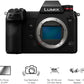 Lumix S1 | Appareil Photo Hybride Plein Format (24,2MP, Vidéo 6K RAW HDMI & C4K 422 10Bit Interne, Double Stabilisation, Slow Motion 180Ips FHD, Tropicalisée)
