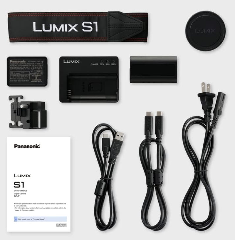 Lumix S1 | Appareil Photo Hybride Plein Format (24,2MP, Vidéo 6K RAW HDMI & C4K 422 10Bit Interne, Double Stabilisation, Slow Motion 180Ips FHD, Tropicalisée)