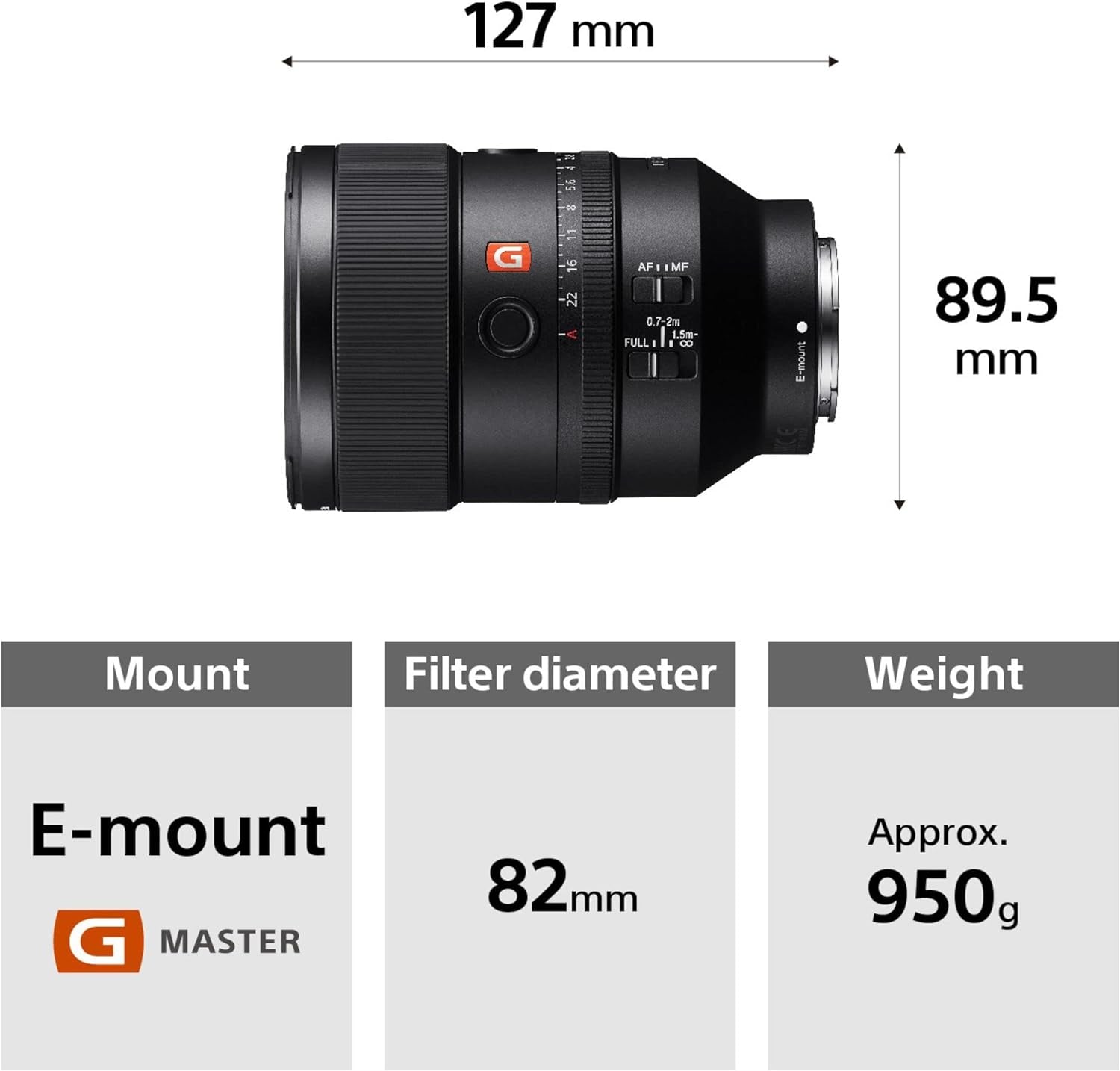 SEL135F18GM FE 135 Mm F/1.8 GM | Objectif Premium Plein Format