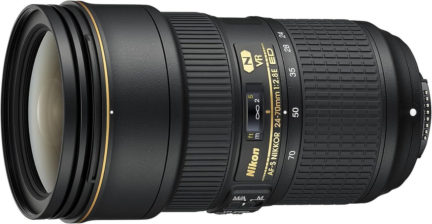 Objectif Nikkor AF-S 24-70 Mm, F / 2.8E ED VR, Noir [Carte Nital: 4 Ans De Garantie]