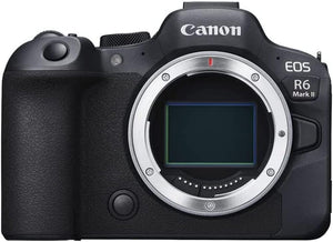 EOS R6 Mark II Appareil Photo Hybride Sans Objectif 24,2 Mégapixels, 40 Img/S, Vidéo 4K 60P, Dual Pixel CMOS Auto Focus II, Noir