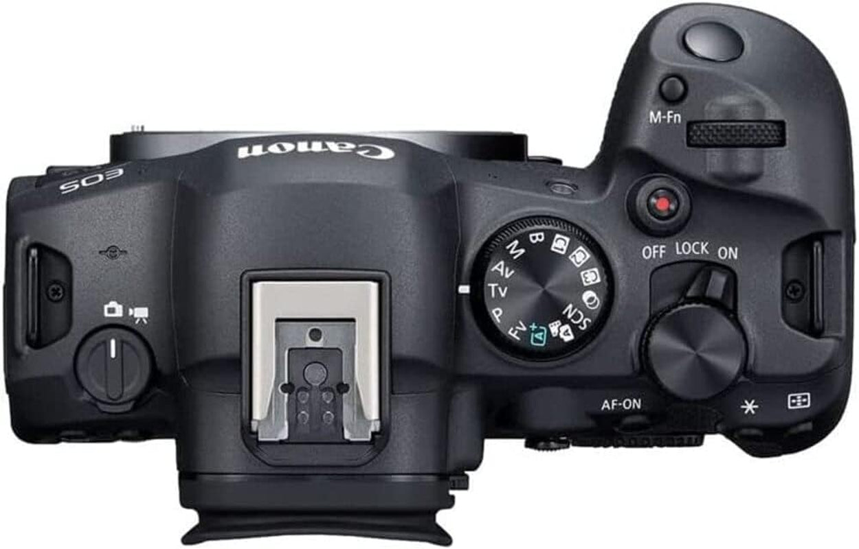 EOS R6 Mark II Appareil Photo Hybride Sans Objectif 24,2 Mégapixels, 40 Img/S, Vidéo 4K 60P, Dual Pixel CMOS Auto Focus II, Noir