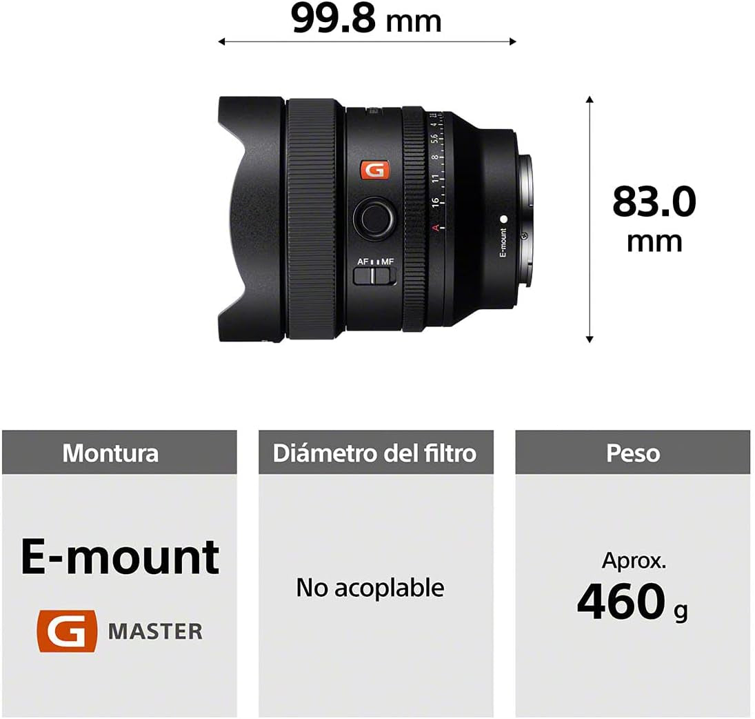 SEL14F18GM, FE 14Mm F1.8 GM Plein Format - Objectif  G Master Black
