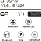 Objectif EF 85Mm F/1.4L Is USM