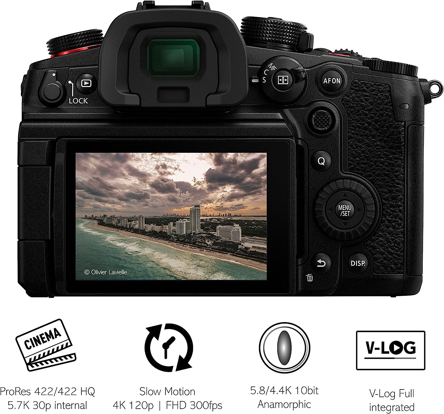 Lumix GH6 | Appareil Photo Vidéo Hybride Expert (Capt 4/3 25MP, Vidéo Illimitée, 5.7K 60P / C4K 422 10Bit, Apple Prores, Slow Motion 4K 120P, Tropicalisé) – Version Française