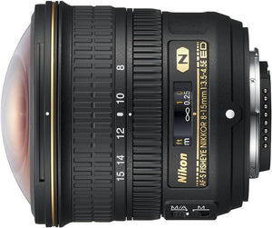 JAA831DA Objectif AF-S Fisheye Nikkor 8-15 Mm F/3.5-4.5E ED Pour Appareil Photo Noir