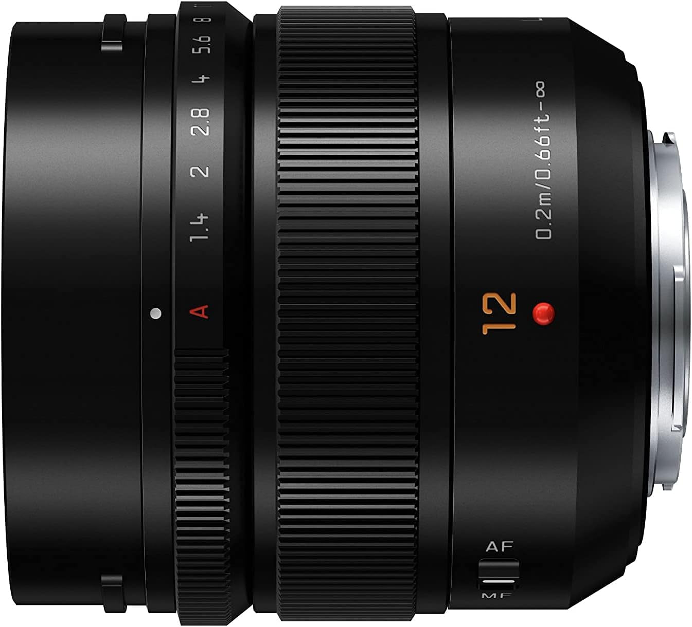 LEICA 12Mm F1.4 | Objectif À Focale Fixe H-X012E (Grand Angle 12Mm, Grande Ouverture F1.4, Equiv. 35Mm : 24Mm) Noir – Compatible Monture Micro 4/3  & Olympus